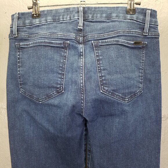 Joe's Jeans Women's Sz 30 The Icon Mid Rise Bootcut Marlana Dark Blue Wash Denim - Picture 10 of 16